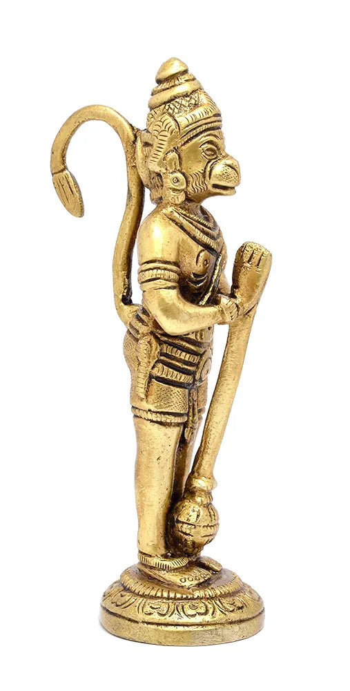 Two Moustaches Brass The Humble Hanuman Statue