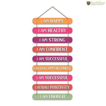 Artvibes Self Motivation Quotes Mdf Wall Hanging for Home Decorative Items | Wall Artwork for Hall Decor