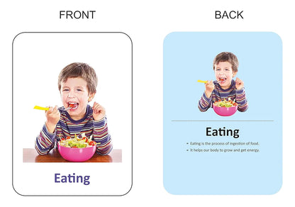 Gurukanth® Premium Action Flash Cards for Kids Early Learning | Easy & Fun Way of Learning 1 Year to 6 Years Babies Smart Toys