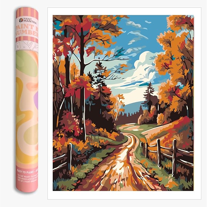 Paint Mantra Paint By Numbers Kit Premium Painting Kit In Gift Tube Packaging