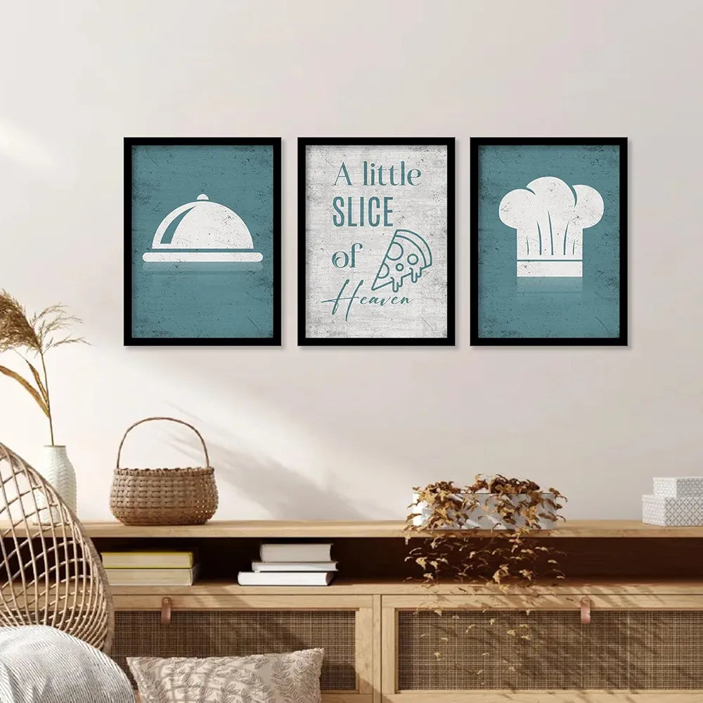 Kotart Wood Happiness Is A Cup Of Tea Restaurant Quotes Posters With Frame For Kitchen