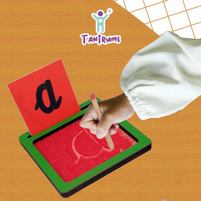 Tantrums Coloured Sand Paper with Tray| Learning Fun Education Puzzle Learning Aid for Kids  