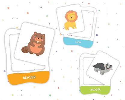 Popcorn Games & Puzzles Learning Puzzles Jungle Animals for Kids |Improves Focus, Memory,Logic & Fine Motor Skills with 50 Pieces