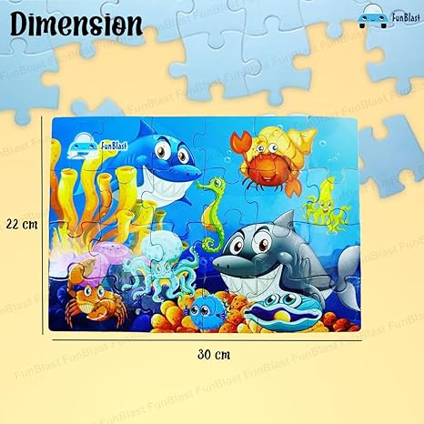 FunBlast Aquatic Animal Jigsaw Puzzle for Kids Jigsaw Puzzle for Kids