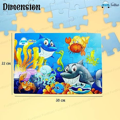 FunBlast Aquatic Animal Jigsaw Puzzle for Kids Jigsaw Puzzle for Kids