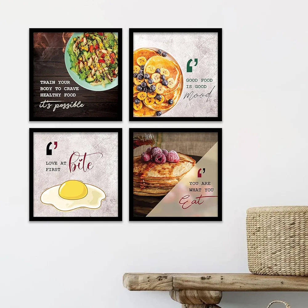 Kotart Train your Body Cooking Quotes Wall Posters With Frame