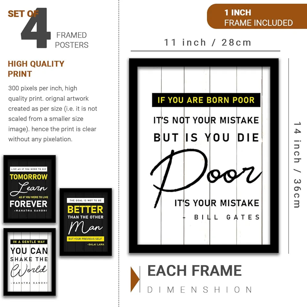 Kotart The Goal is Inspirational Quotes Framed Poster