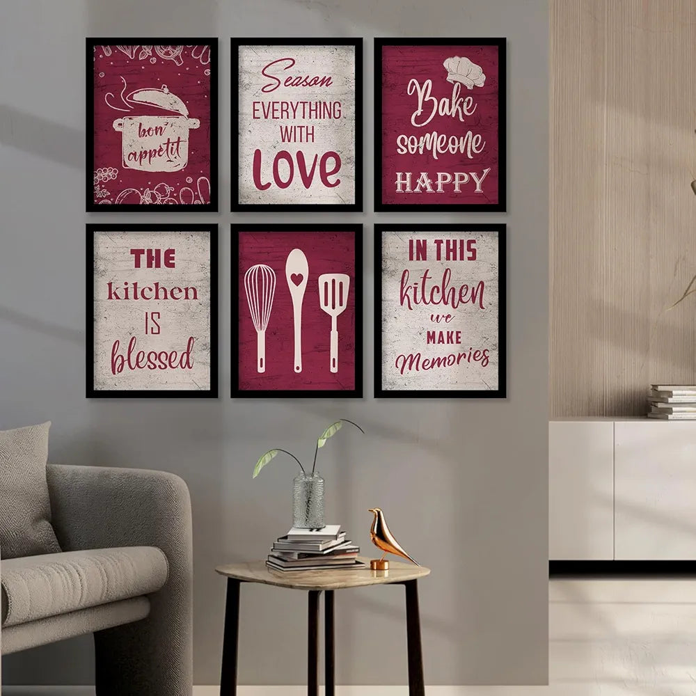 Kotart Engineered Wood Restaurant Quotes Framed Posters For Kitchen Wall Decoration Kitchen 3