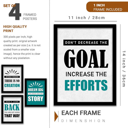 Kotart Dream Big Framed Posters for Living Room Wall Decor