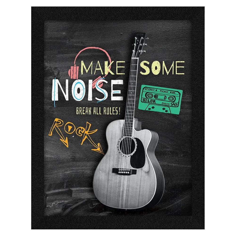 ArtX Paper Motivational Quotes Make Some Noise Wall Frame Art Painting