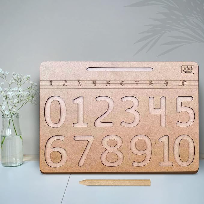 Mini Leaves Number Tracing Board 0 to 10 | Tracing Numbers for Kids | Toddler Writing Tools for Beginners | Learning to Write