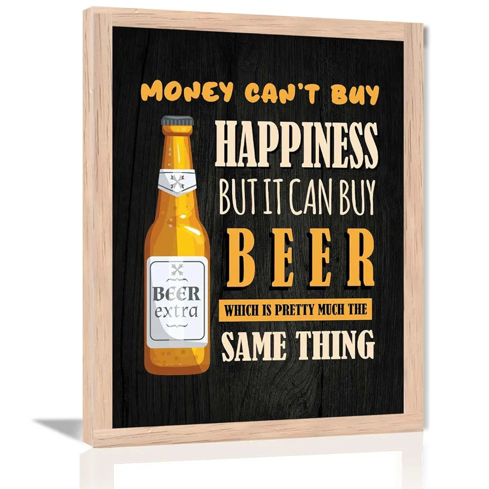 Kotar Money Cant Buy Happiness Quotes Frames Wall Poster design-14