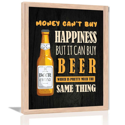 Kotar Money Cant Buy Happiness Quotes Frames Wall Poster design-14