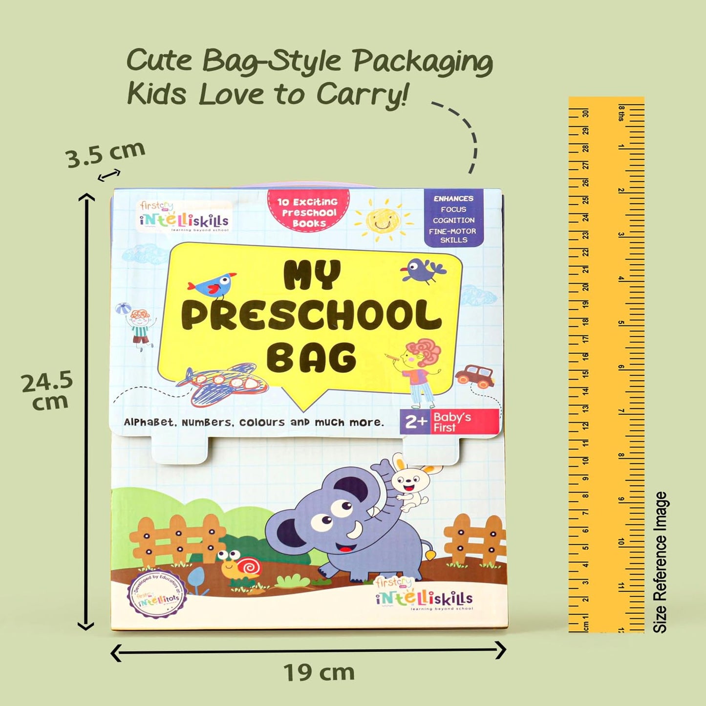 Firstcry Intelliskills Premium My Preschool Book Set of 10 | Montessori Educational Activity Book for Boys & Girl | 80 Pages