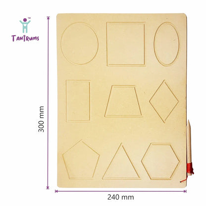 Tantrums Tracing Geometry Board for Fun Learning| Early Childhood Development Learning Toys for Fine Motor Skills 