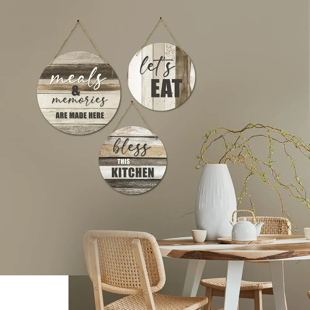 Kotart Wooden Wall Hanging Home Decor Items Meals & Memories