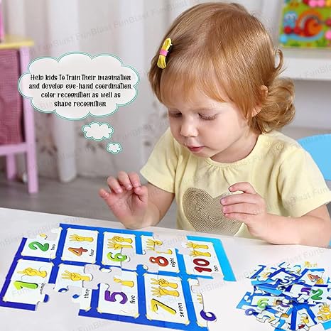 FunBlast Number Jigsaw Puzzle for Kids Jigsaw Puzzle for Kids