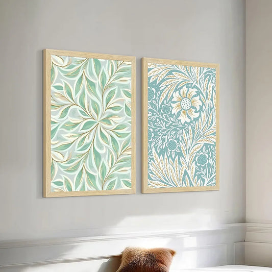 ArtX Paper Floral Art Paintings with Frame Flowers - 07 Set of 2