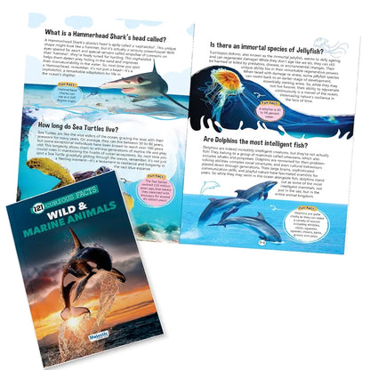 121 Wild & Marine Animals Facts Book for Kids Ages 8+ | Educational Paperback with Colourful Images & Bold Text | 121 Curious Facts for All Ages by Majestic Book Club