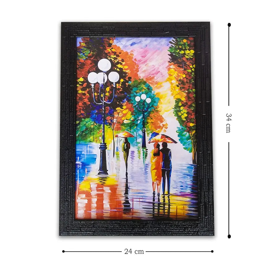 Lifehaxtore Abstract Art Wooden Framed Painting Zen Modern Art - Model 2