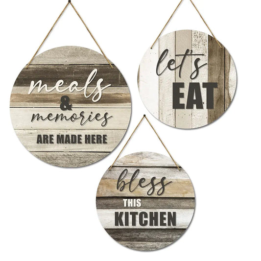 Kotart Wooden Wall Hanging Home Decor Items Meals & Memories