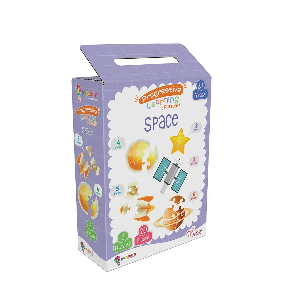 Popcorn Games & Puzzles Space- Puzzle for 3 Years Old & Above