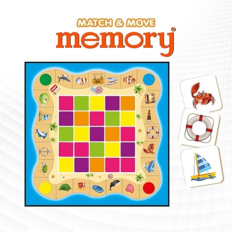Funskool Memory Match&Move For 5+ years,Multicolor