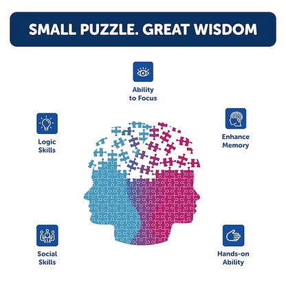 Mini Leaves 108 Piece Wooden Puzzle for Kids & Adults | Dubai Skyline Jigsaw Puzzle | Educational Games & Puzzles