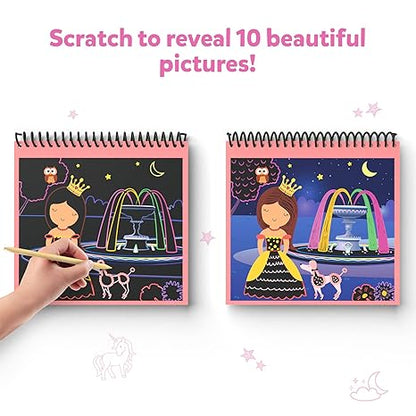 Skillmatics Paper Magical Scratch Art Book Unicorns & Princesses Multicolour Activity
