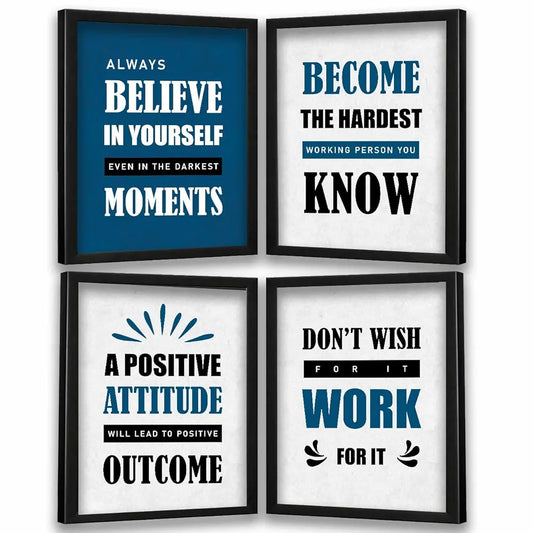 Kotart Always Belive In Yourself Quotes Framed Posters for Living Room