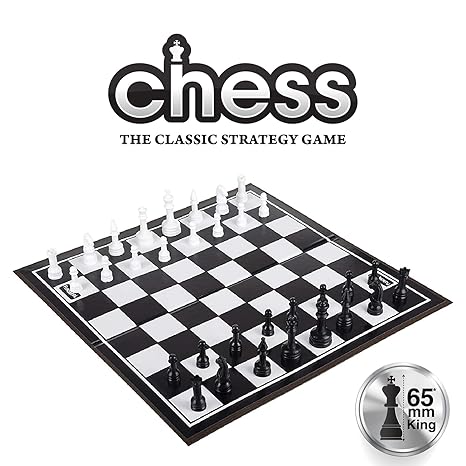 Funskool Games, Black And White Chess Board Set Strategy Game