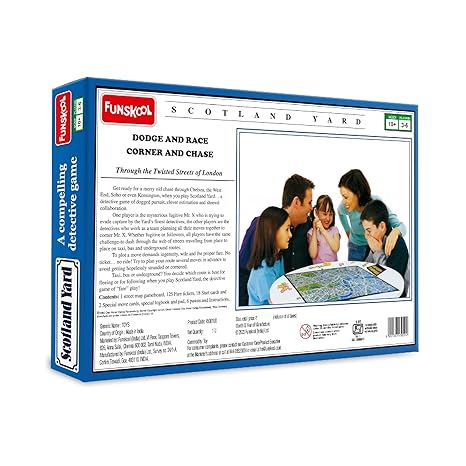 Funskool Games Scotland Yard A Compelling Detective And Strategy Animal Board Game for Kids