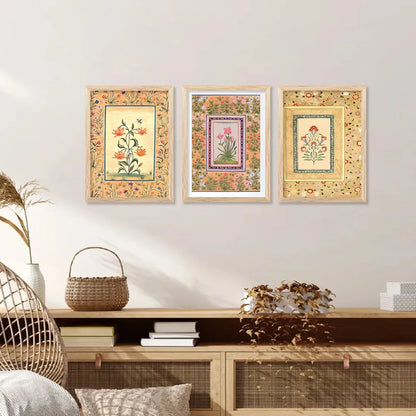 Kotart Premium Digital Madhubani Art Paintings with Frame  Wall Decor Pack of 6