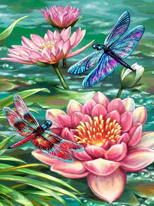 Trexee DIY Paint by Numbers Kits 40 * 50cm Painting Kit for Adults and Kids Pre-Printed Canvas with Brushes and Pigment Oil Painting Acrylic Paints DIY Oil Painting 