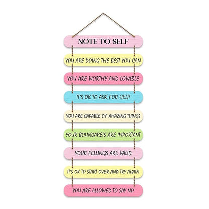 Artvibes Self Motivation Quotes Mdf Wooden Wall Hanging for Home Livingroom Art Items