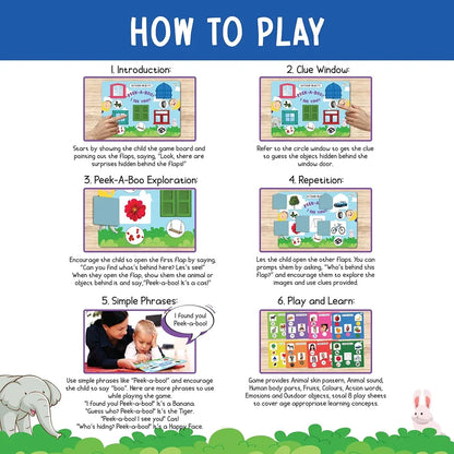 SparkLPlay Busy Book for Toddlers 1–3 | Peek A Boo Curiosity Kit | Montessori Activity Binder & Educational Toy | Learn Body Parts, Shapes, Emotions, Sounds | Birthday Gift for Boys & Girls Ages 1–3