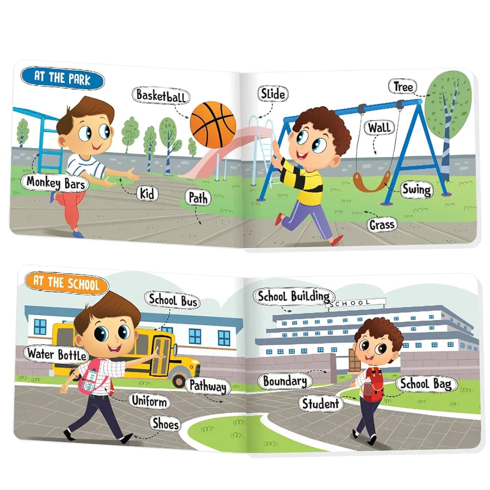 The Book Tree Picturepedia of In the City I Board Book for Kids Age 2+ I Bright & Colourful Pictures I Easy-to-Read Word Labels I Builds Vocabulary I Early Learning Picture Books for Children by Majestic Book Club