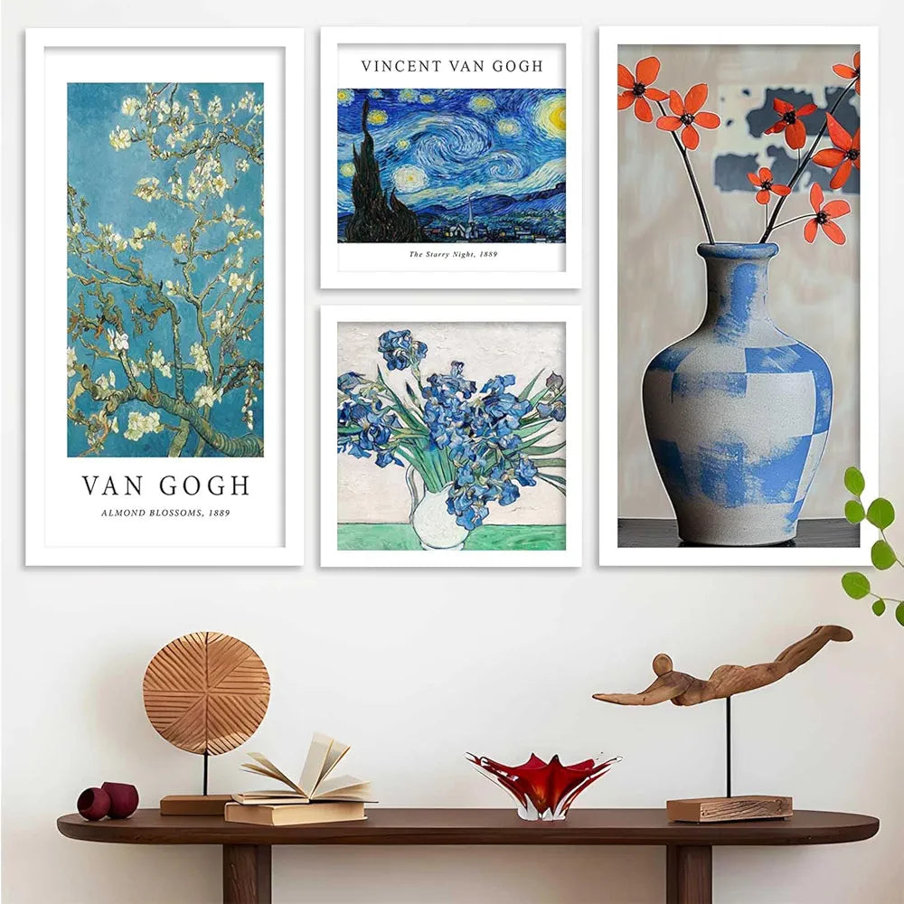 Kotart Decorative Modern Big Size Wall Art Home Dacor Abstract Painting poster With Frame Set of 4 Art1