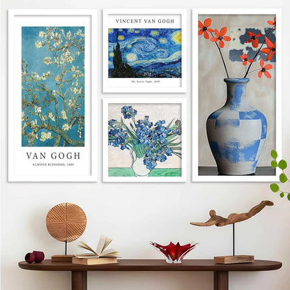 Kotart Decorative Modern Big Size Wall Art Home Dacor Abstract Painting poster With Frame Set of 4 Art1