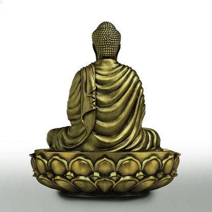 Jd Fresh 6 Inch Gautam Buddha Statue - Bronze