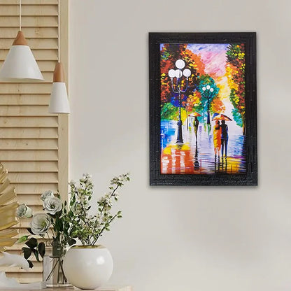 Lifehaxtore Abstract Art Wooden Framed Painting Zen Modern Art - Model 2