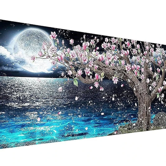 TREXEE Large Size  5D Diamond Painting by Number Kit for Adults & Kids - Beginner DIY Full Drill Embroidery Cross Stitch Pictures Art Kit