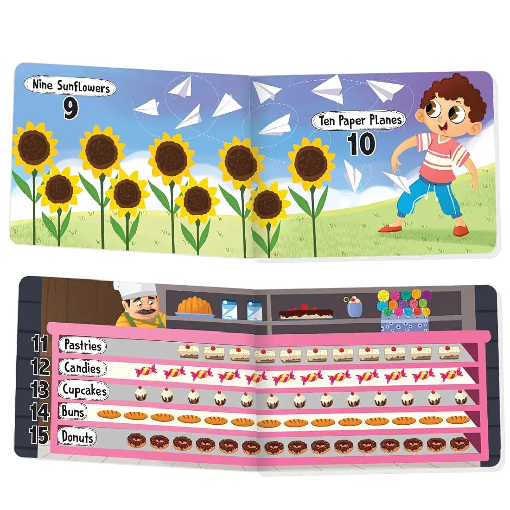 The Book Tree Picturepedia of Numbers I Board Book for Kids Age 2+ I Bright & Colourful Pictures I Easy-to-Read Word Labels I Builds Vocabulary I Early Learning Picture Books for Children by Majestic Book Club