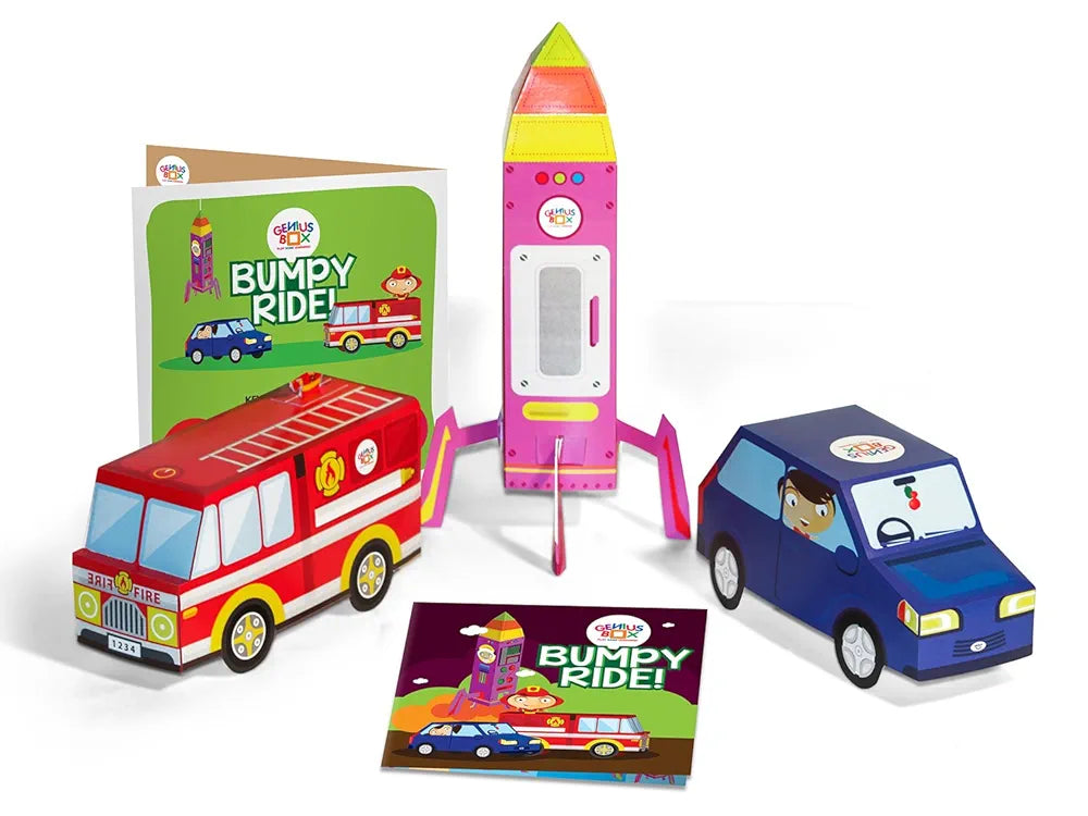 Genius Box - Play some Learning Transport Express Activity Kit,Paper,Multicolor  30 Activity Kit