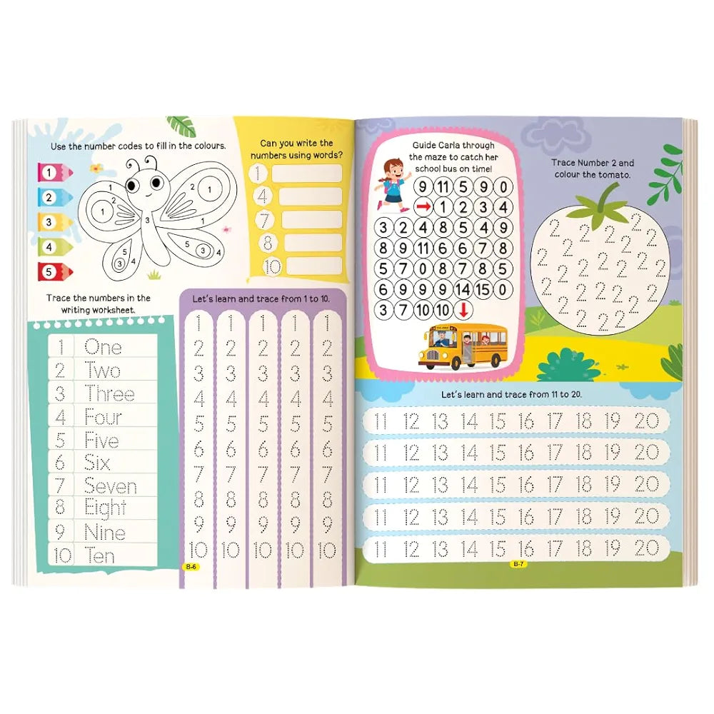 500 Brain Builder Activity Book for Kids Age 4+ | Maths & Brain Booster Activities | Early Learning Workbook with Matching Games, Puzzles, Number Activities & More