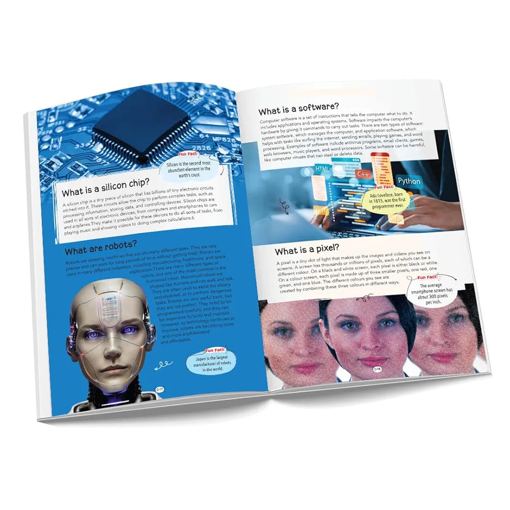 121 Technology and Innovations Facts Book for Kids Ages 8+ | Educational Paperback with Colourful Images & Bold Text | 121 Curious Facts for All Ages by Majestic Book Club