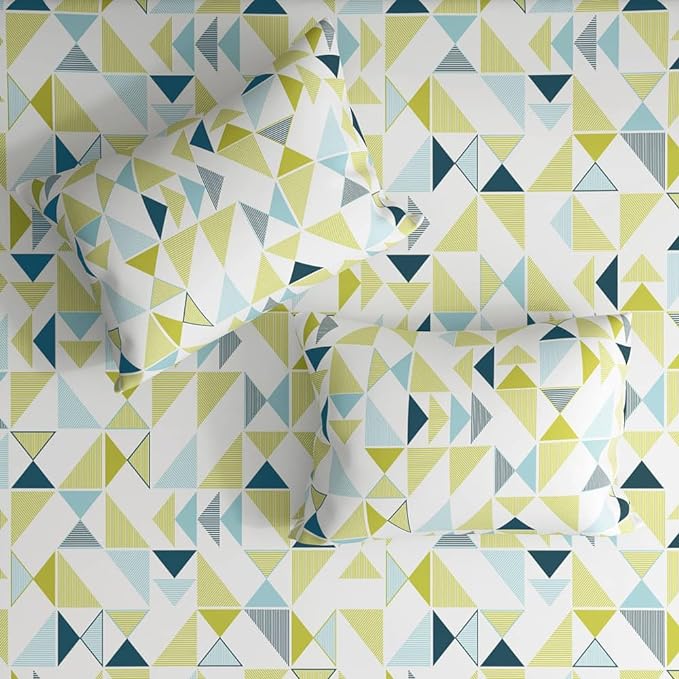 Wakefit Bedsheet For King Size Bedsheet King Size Bed Cotton 2 Pillow Covers Elastic Fitted Sheet Maze Multicolor