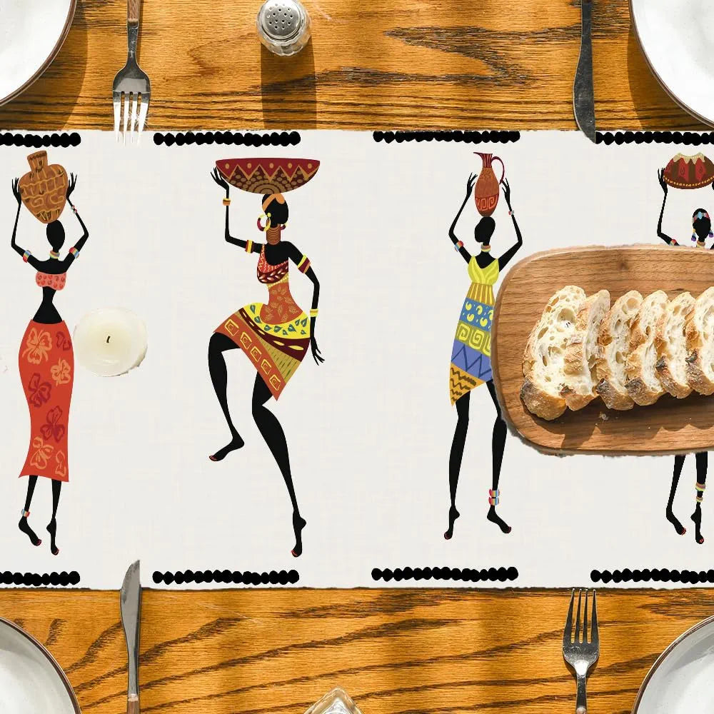 Ishro Home Premium Table Runner Colour The Lady