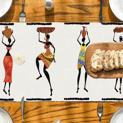 Ishro Home Premium Table Runner Colour The Lady