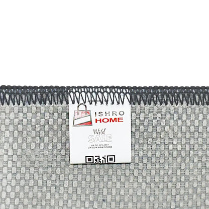 Ishro Home Kitchen Mats For Floor Anti Slip Waterproof Set Of 2 Pcs Colour Grey Diamonds